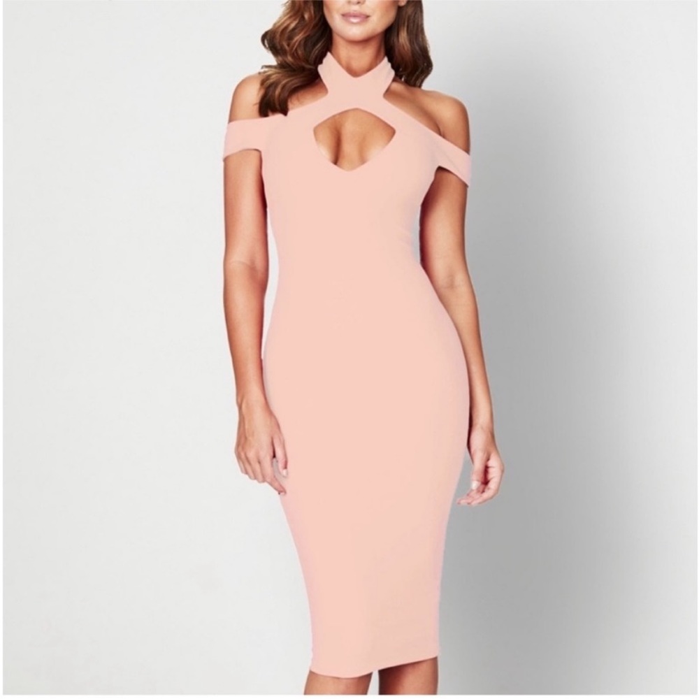 NWT Nookie Hollywood Midi Dress In Blush